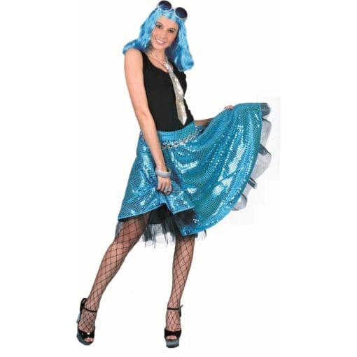 Disco Skirt Blue Adult