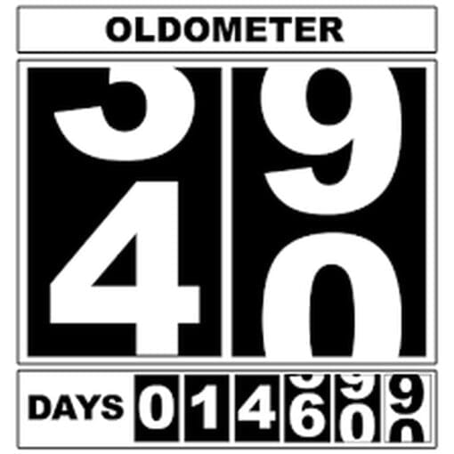 T-Shirt, Oldometer 40