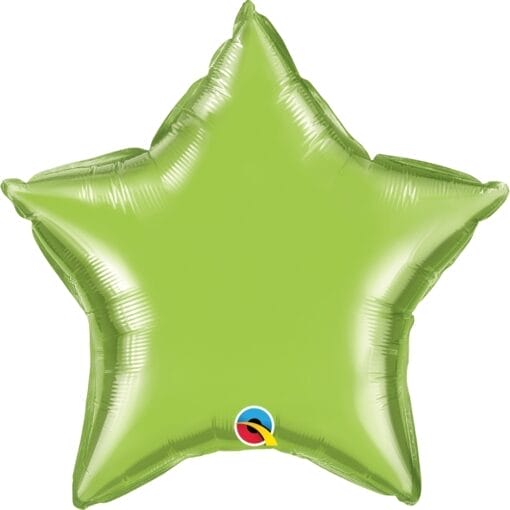 20&Quot; Str Lime Green Foil Balloon