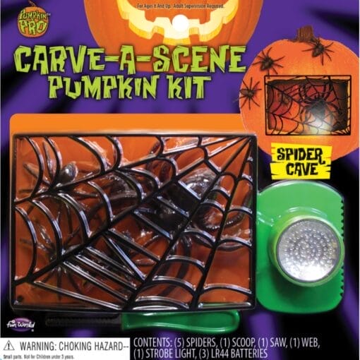 Carve-A-Scene Spider Pumpkin Kit