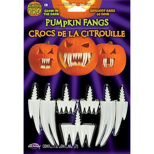 Glow-In-The-Dark Pumpkin Fangs