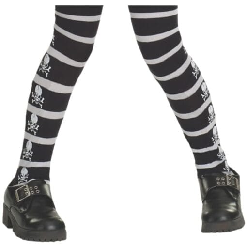 Skull &Amp; Cross Bone Tights, Child