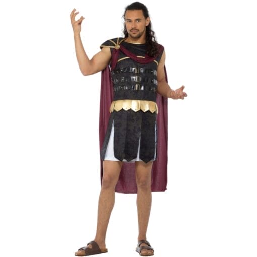 Roman Soldier Tunic W/Cape Adult Costume