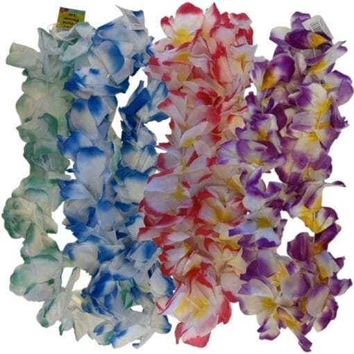 Two-Tone Large Flower Lei Astd