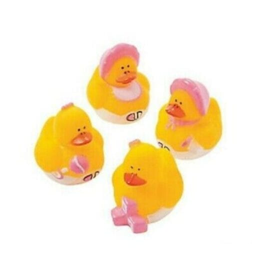 Mini Girl Baby Shower Ducks 12Pcs