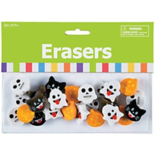 Halloween Erasers 24Pcs