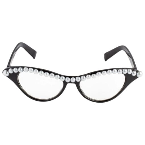 Pearl Trim Cat Eyes Funshades® Glasses