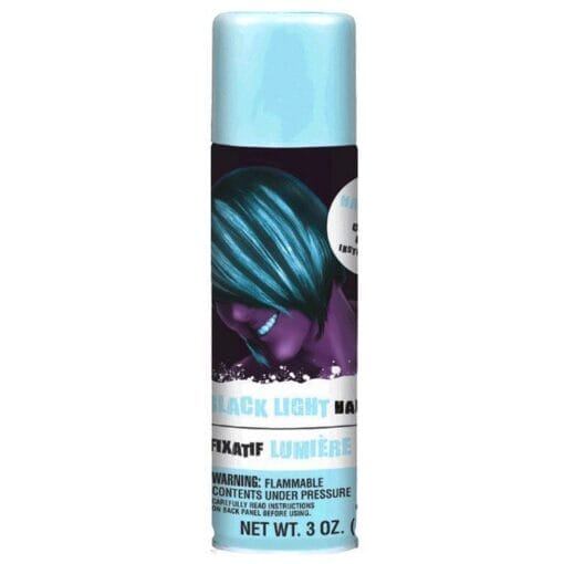 Black Light Temporary Hair Spray 3Oz