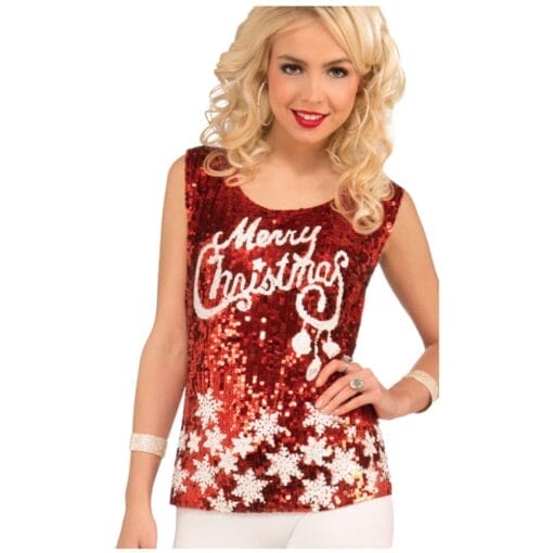 Racy Red Christmas Top