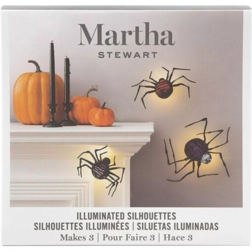 Martha Stewart Illuminated Halloween Spider Silhouettes