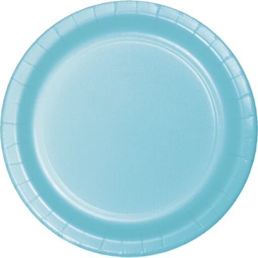 Pastel Blue Plate Paper Rnd 10&Quot; 24Ct