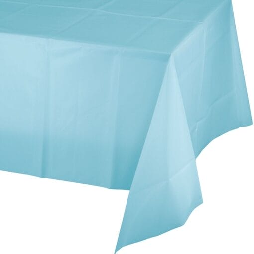 Pastel Blue Tablecover 54X108 Plastic