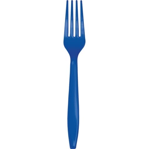 Cobalt Blue Premium Forks 24Ct