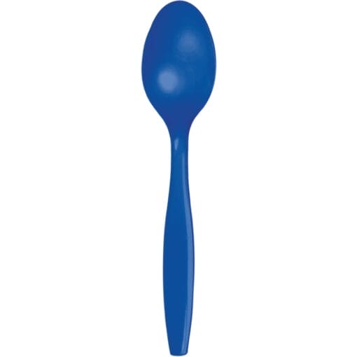 Cobalt Blue Cutlery Spoons 24Ct