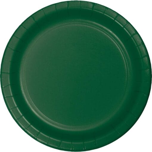 Hunter Green Plate Paper Rnd 10&Quot; 24Ct