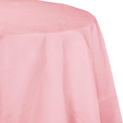 Classic Pink Tablecover 82&Quot; Rnd Ppr/Poly