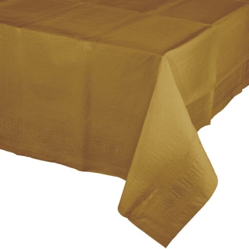 G Gold Tablecover 54X108 Ppr/Poly