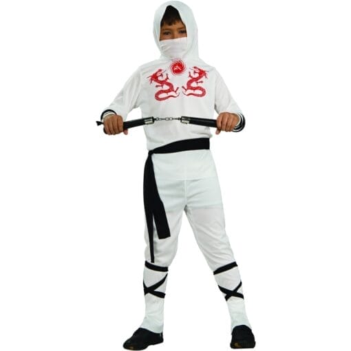 Ninja White Child Fuller Cut Costume