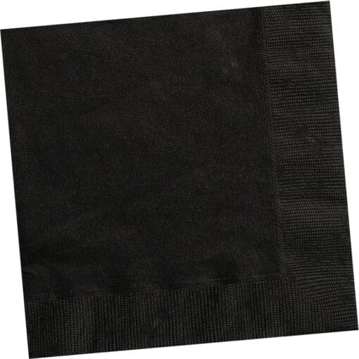 Midnight Black Napkins Lunch 20Ct