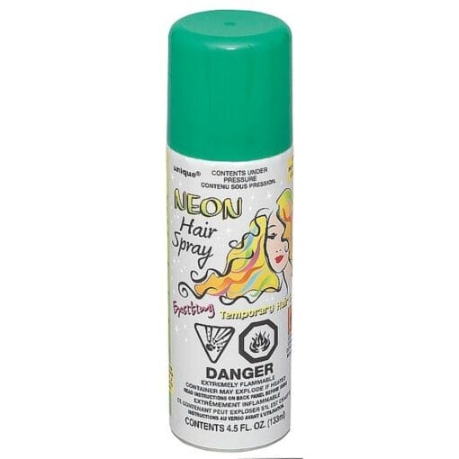 Neon Green Temporary Hairspray 4.5Oz