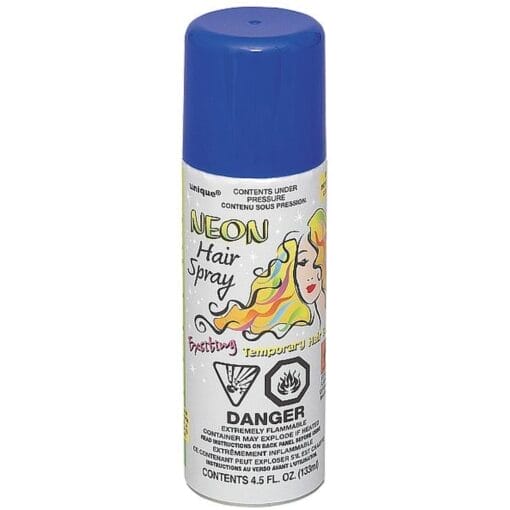 Neon Blue Temporary Hair Spray 4.5 Oz