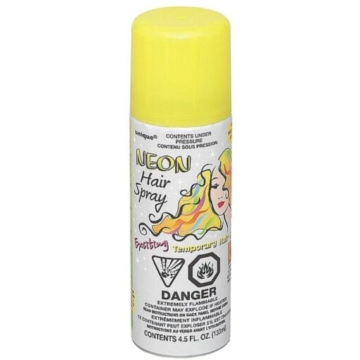 Yellow Neon Temporary Hair Spray 4.5Oz