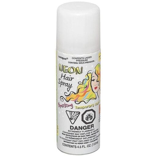 White Neon Temporary Hair Spray 4.5Oz