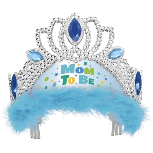 Mom To Be Blue Accent Tiara