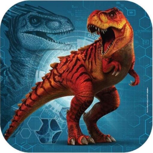 Jurassic World &Quot;Dino Hybrid&Quot; Plates Sqr 9&Quot; 8Ct